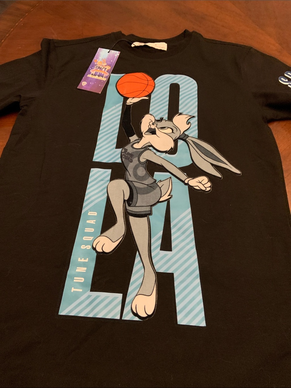 Warner Bros. Kids Black Lola Bunny Basketball Graphic Long Sleeve Tee